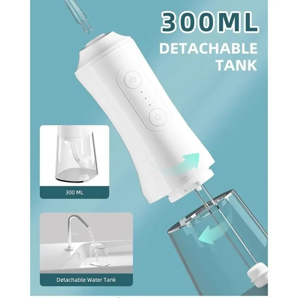 Oral Irrigator, 3 Modes 4 Replaceable Jet Tips